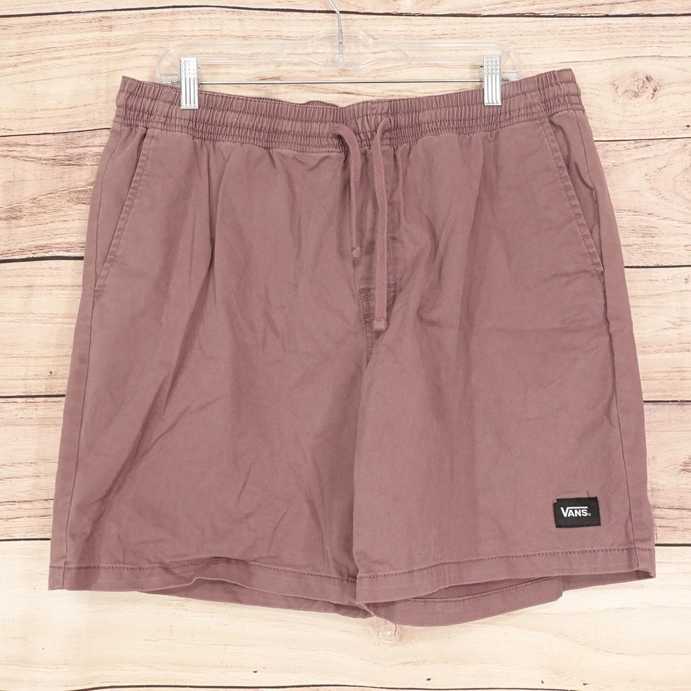 Vans Shorts Mens 35 Pink Chino Cotton Blend Stretch 7 Inseam Casual Summer